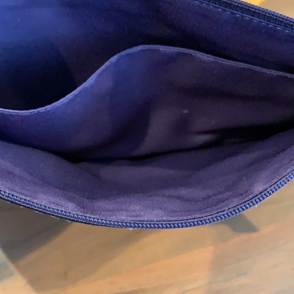 Coach purple leather embossed snakeskin clutch - Picture 3 of 5